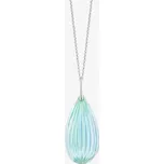 Stříbrný přívěsek s řetízkem Waterfall s českým křišťálem Preciosa