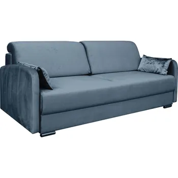 Pohovka Moderní rozkládací pohovka Coria pro 3 osoby s funkcí spaní do obývacího pokoje modrá