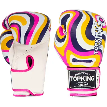 Boxerské rukavice Boxerské rukavice TOP KING PINK LAVA - TKBGLV-PK Velikosti: 16 oz