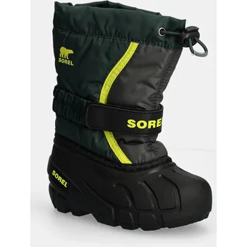 Dívčí sněhule Dětské sněhule Sorel CHILDRENS FLURRY BO 2114082 zelená 77X, EUR 31