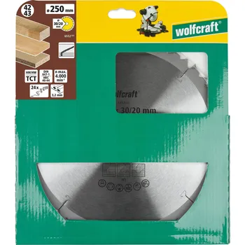 Pilový kotouč Wolfcraft pilový kotouč pro pokos.pily diamant ø250x30,2 Z24 6552000