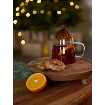 Sinsay - Skleněný hrnek se vánočním motivem - hnědá - 602DP-88X - 602DP-88X-ONE-2