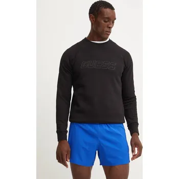 Pánská mikina Mikina Guess pánská, černá barva, s aplikací, Z4YQ16 K9V31 Z4YQ16.K9V31 99X, vel. XXL