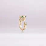 Lillian Vassago Originální zlatý prsten tygr LLV22-GR158Y Velikost prstenu: 53