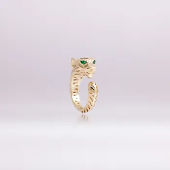 Prsten Lillian Vassago Originální zlatý prsten tygr LLV22-GR158Y Velikost prstenu: 53