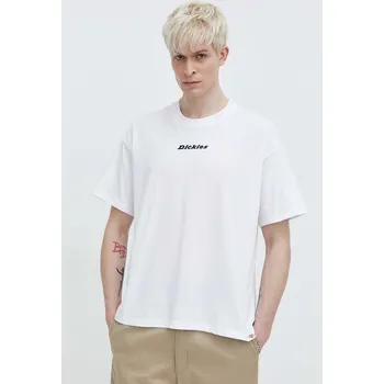 Pánské tričko Bavlněné tričko Dickies ENTERPRISE TEE SS bílá barva, s potiskem, DK0A4YRN 00X, vel. XL
