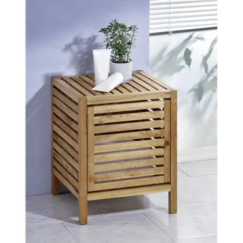 Koupelnový nábytek Otevírací skříňka z masivního ořechového dřeva. Vhodná například do koupelny. Rozměry: 40x40x49cm.