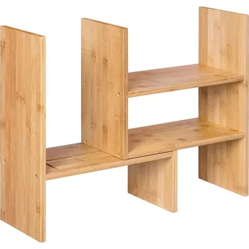 regál Stolní organizér, 3 přizpůsobitelné moduly, bambus