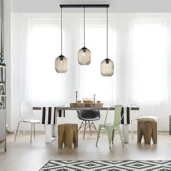 Paul Neuhaus Závěsné svítidlo SHITAHE, 3xE27, d. 90 cm Barva: jantarová