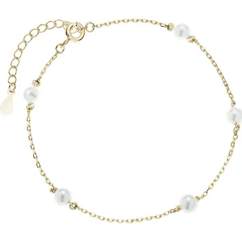 Náramek Pozlacený náramek s perličkami Ag 925/1000