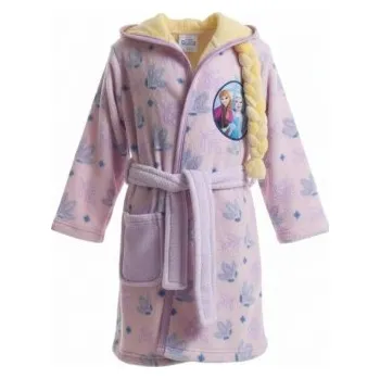 Dívčí pyžamo DIFUZED - Dívčí župan s kapucí Ledové království FROZEN– hebký Coral fleece 98 - 104