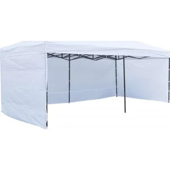 Zahradní stan Zahradní párty stan 3x6m 3 stěny - bílý