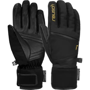 Lyžařské rukavice Reusch Tessa STORMBLOXX™ W - black / gold 7,5
