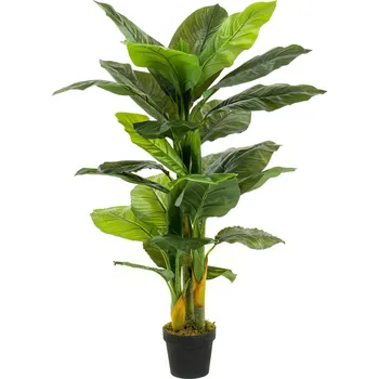 umělá květina Umělá rostlina Toulcovka Spathiphyllum 3 kmeny 130 cm zelená