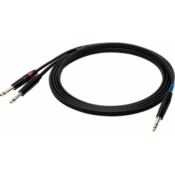 Audio kabel SSQ JSJM1 SS-1452 Kabel Jack Stereo - 2x Jack Mono 1 m Černá