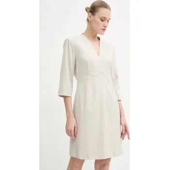 Dámské šaty Šaty z vlněné směsi Bruuns Bazaar BBW4203 béžová 08X, vel. 34