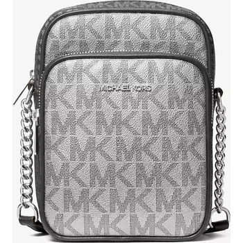 Kabelka MICHAEL KORS metalická dámská kabelka, crossbody šedá logová