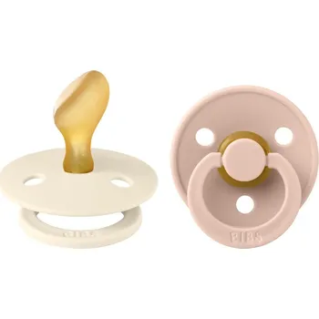 dudlíky BIBS Colour Size 2: Anatomical 6+ months dudlík Ivory / Blush 2 ks