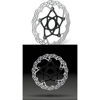 Brzda na kolo Brzdový kotouč Galfer Shark Floating Disc Wave Road Gravel center lock , 104g Velikost: 160mm