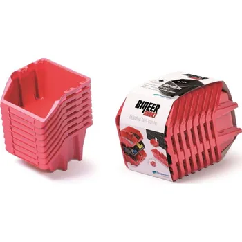 Plážový stan Kistenberg Set úložných boxů 8ks BINEER SHORT 144x118x84 mm červený Kistenberg