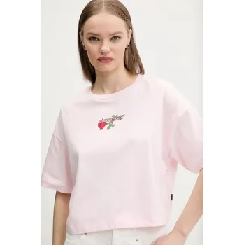 Bavlněné tričko Converse 10028306.A03 růžová 03X, vel. M