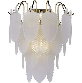 Nástěnné svítidlo Anglické světlo 48910-1SB se satinově skleněným peřím Searchlight