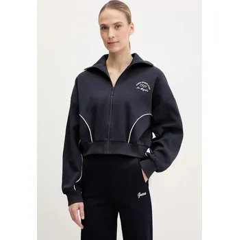 Dámská mikina Mikina Guess NIGELLA dámská, tmavomodrá barva, s aplikací, V5GQ04 KCS01 V5GQ04.KCS01 59X, vel. XS