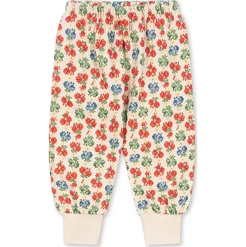 Dětské bavlněné tepláky Konges Sløjd LOUPY LOU SWEAT PANTS GOTS béžová barva, KS102027 01X, vel. 74