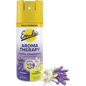 Osvěžovač vzduchu Emulsio Aromatherapy Lavanda, Fiori d´ Arancio 350 ml - Aromaterapeutický emulzní osvěžovač vzduchu - levandule, pomerančové květy