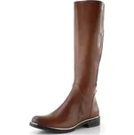 Caprice hnědé kozačky XL Shaft Cognac Comb 9-25523-41 - 40 | P699292