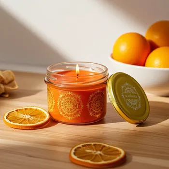vonný vosk SCHMINKA Vonná sójová svíčka - Pomeranč