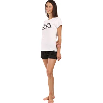 Dámské pyžamo Dámské pyžamo Styx černobílé (PKD1061) XL Možnost vrácení zboží ZDARMA do 120 dnů!