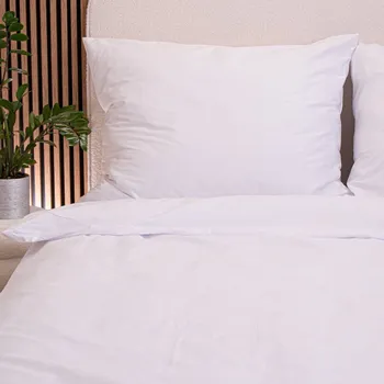 Povlečení bavlněný satén 140x220 bílá
