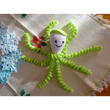 Hračka pro nejmenší Chobotnička pro mimi - zelené jablíčko