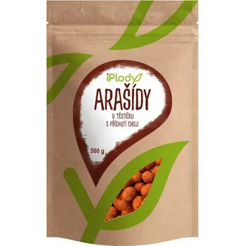 Sušená potravina iPlody Arašídy v těstíčku s příchutí chilli 500 g
