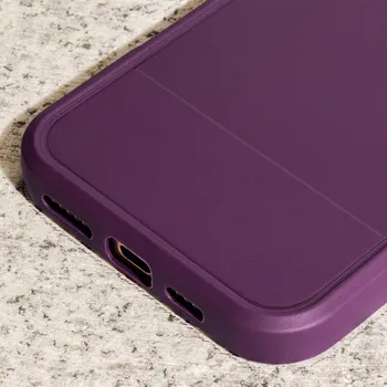 Pouzdro na mobilní telefon Samsung Galaxy A17 4G A175 silikonové pouzdro Simple Carbon Color purple