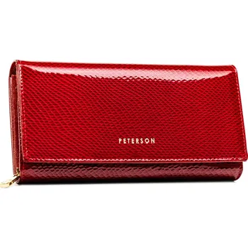 Deštník Peterson PTN 42106-DSL dámská kožená peněženka červená