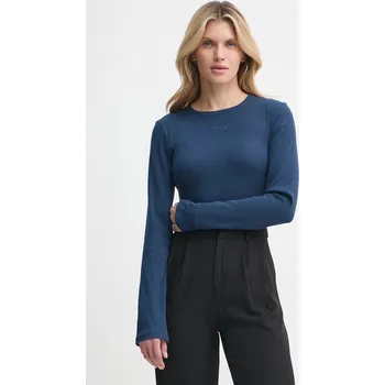 Tričko s dlouhým rukávem Gestuz 10909431 námořnická modř 59X, vel. L