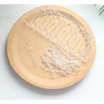 Vánoční dekorace Průhledné háčky na vánoční ozdoby, 10 ks