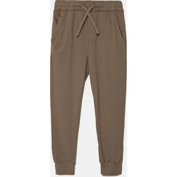 Dětské tepláky Abercrombie & Fitch béžová barva, hladké, KI234-4055 KI234.4055 80X, vel. 150/157