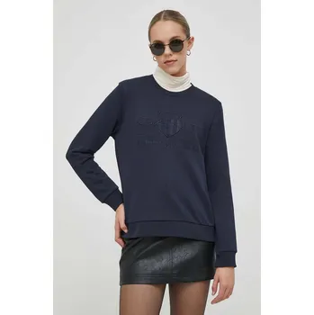 Dámská mikina Mikina Gant dámská, tmavomodrá barva, s aplikací 4200663 59X, vel. M