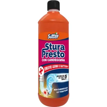 Sutter Stura Presto Con Candeggina 1 l - Čisticí gel na odpady