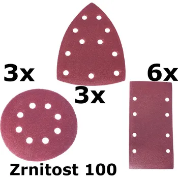 Brusný papír Brusný papír P100 - sada 12ks pro AE3VK20DN ASIST AE3A042 ASIST