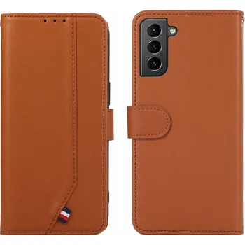 Pouzdro na mobilní telefon ABEEL 123374 ABEEL DELICATE Peněženkový obal Samsung Galaxy S21 5G hnědý