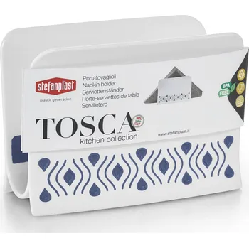 Střecha karosérie STEFANPLAST Plastový stojánek na ubrousky Tosca bílý/modrý STEFANPLAST