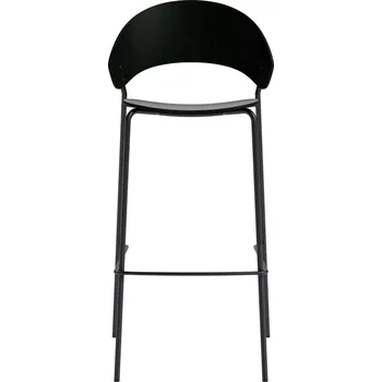 Barová židle Please Wait To Be Seated, Barová stolička Dosina, 75 cm, černá - Formadore