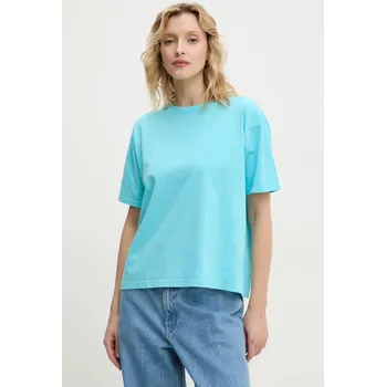 Pánské tričko Bavlněné tričko American Vintage tyrkysová barva, FIZ02AE25 56X, vel. L