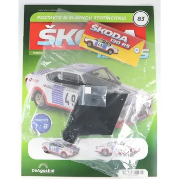 autíčko DeAgostini Škoda 130 RS 1:8 - časopis #83 se stavebnicí Škoda 130 RS 1:8 - časopis #83 se stavebnicí