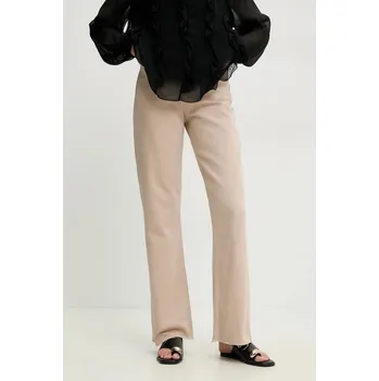 Dámské džíny Džíny Answear.LAB dámské, high waist 1077.1TWK béžová 80X, vel. XS