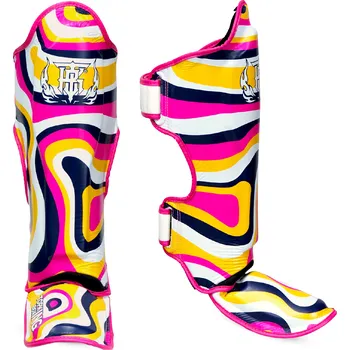 Chránič holeně pro bojový sport Chrániče holení Top King PINK LAVA - TKSGLV-PK Velikosti: M